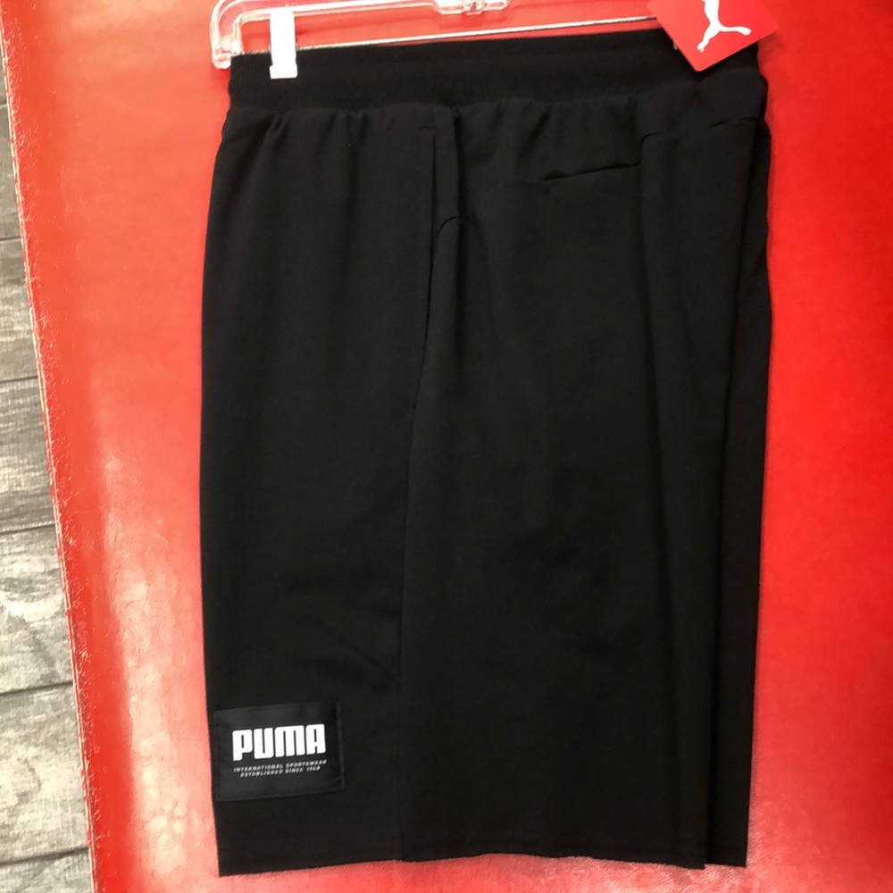 Last One - Puma Men black cotton short -NWT - Picture 2 of 5